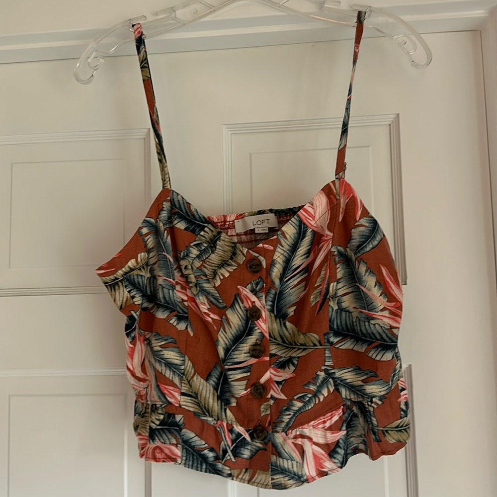 LOFT Tropical Crop Top